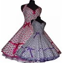 50er Petticoatkleid 3 wei tanzende pink, lila, rot oder...