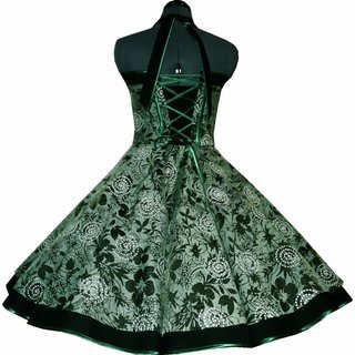 Spitzenkleid schwarz grn 50er Jahre Kleid zum Petticoat 36