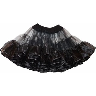 Petticoat schwarz Unterrock mit Organza und Tll kombiniert