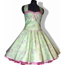 50er Jahre Kleid zum Petticoat Mathilda grn rosa Rosen...
