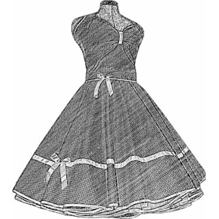 50er Jahre Petticoatkleid schwarz weie Punkte mit Kirschen mehrere Modelle