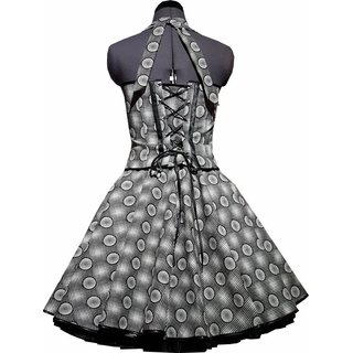 Petticoat Kleid Rockabilly Tanzkleid schwarz weie Punkte Karos
