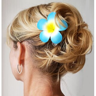 Blte Hawai Hibiscus Flower trkis Haarblume Haarschmuck