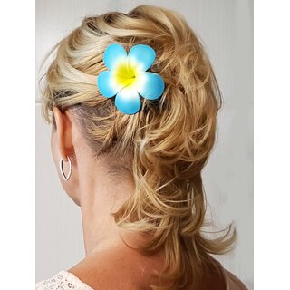 Blte Hawai Hibiscus Flower trkis Haarblume Haarschmuck