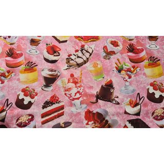 Nasen- Mundmaske rosa Muffins Trtchen Candy Eiscreme Kuchen 