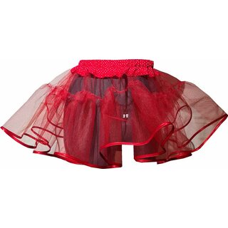 Flliger Petticoat 50er Jahre Tll  rot verschiedene Lngen 30 cm