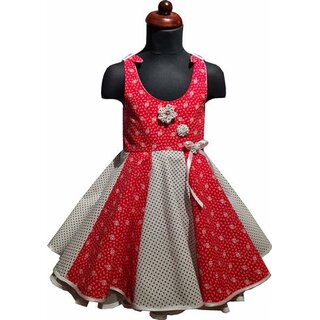 Kinder Petticoat Kleid 50er Jahre Drehkleid Mdchen Punkte Blmchen rot wei Gr 116-134 Unikat