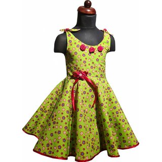 50er Jahre Kinder Petticoat Kleid Drehkleid Mdchen Punkte Blmchen grn rot Gr. 80-152