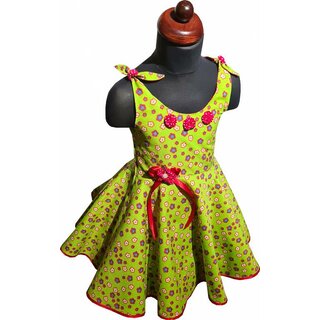50er Jahre Kinder Petticoat Kleid Drehkleid Mdchen Punkte Blmchen grn rot Gr. 80-152
