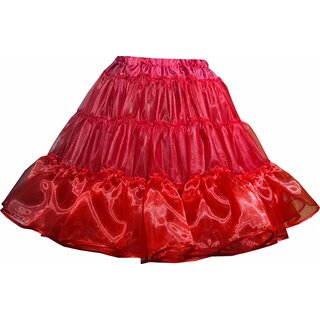 Petticoat rot Organdy Organza volumins Unterrock Rschenrock Band rot
