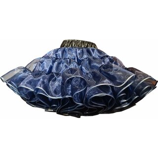  Organza Petticoat glnzend dunkelblau