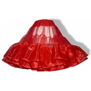  Petticoat  rot Unterrock mit Oragnza und Tll 2 Lagen