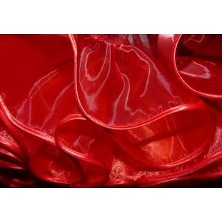 Petticoat  rot Unterrock mit Oragnza und Tll 2 Lagen