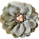 Haarblume Stoff hellgrn Haarschmuck 8cm