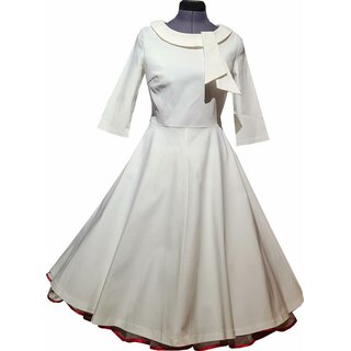 50er Jahre Brautkleid mit Petticoat zweilagig Hochzeitskleid wei mit rmel Gr M,XL