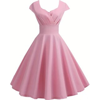 Vintage 50er-60er JahreA-Linien Partykleid rosa zum...