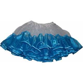 Petticoat trkisblau Unterrock mit Organza und Tll kombiniert