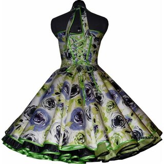 Petticoat Kleid filigrane grne lilac Rosen