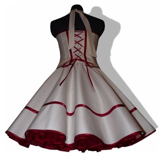 50er Brautkleid Korsage Rockabillyhochzeit  creme zum Petticoat
