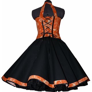 50er Jahre Kleid zum Petticoat apriko Rosen Einzelstck Cocktailkleid Jugendweihe 36