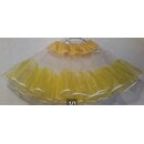  Petticoat Unterrock Eisorganza gelb wei Karneval Fasching