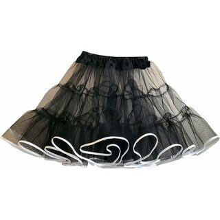 Petticoat 50er Jahre Tll schwarz Band wei