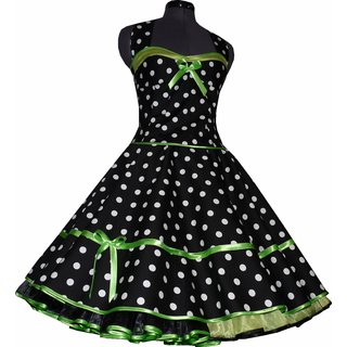 50er Korsagen Petticoat Kleid Punkte Dekolte lindgrn