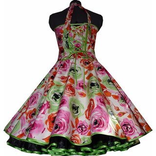 Petticoat Kleid filigrane pink grne Rosen grn
