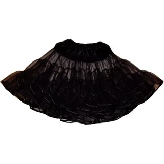 Petticoat Tll schwarz wei oder rot Volumen mittel rot