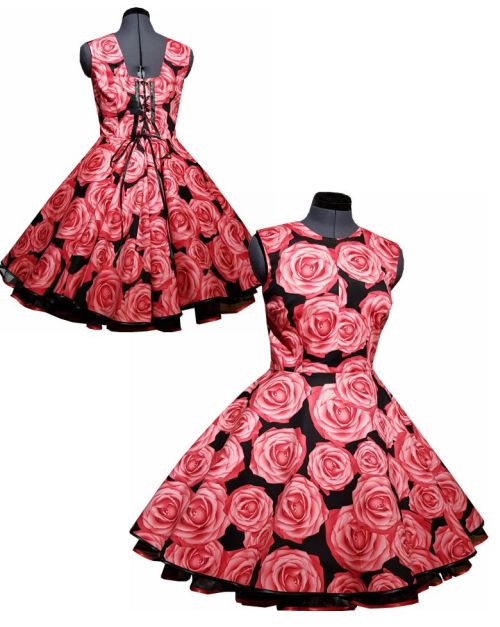 Rosenkleid zum Kleid